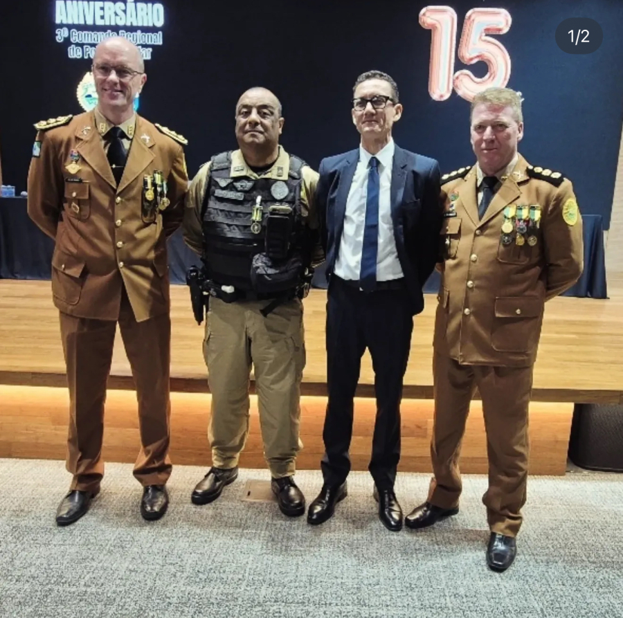 Subtenente da ROTAM do 11º BPM é homenageado com Medalha de Mérito em Maringá